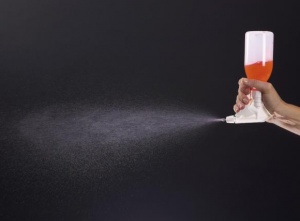 Spray bottle Turn "n" Spray Uninterrupted spraying, even over your head