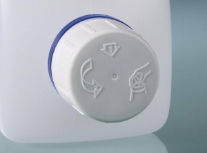 Bottle with child safety lock Ideal for storing hazardous substances