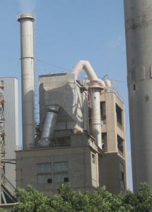 Common bag filter of Intensiv-Filter for Ciment de Sibline Bag filter for the kiln/raw mill gases and the clinker cooler excess air