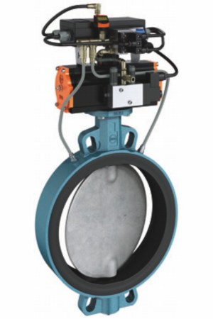 Inflatable Seat INFLAS Resilient seated butterfly valve type Z 011-A with inflatable liner.