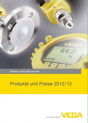 Products and Prices 2012/13  The new VEGA catalogue is here