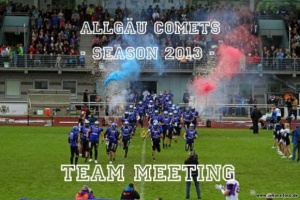 "Allgaeu Comets" Kick Off Meeting 2013 at UWT - Here we go! Targets for 2013: Trainer Brian Caler reveals the Allgaeu Comets` strategy