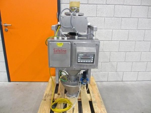 Safeline gravity fall metal detection system with separator for sale at Surplus Select