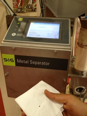 S+S metal detectors for Turkish coffee from Egypt S+S meets the demand for the best sensitivity