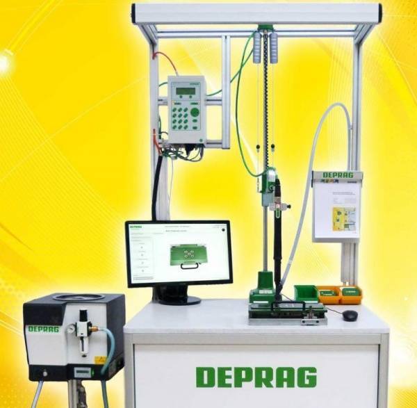 The DEPRAG position control stand provides maximum processin Guidance and software now integrated in the base stand