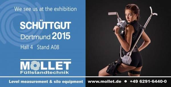 MOLLET Füllstandtechnik invites you to the exhibition SOLIDS 2015!