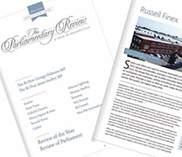 Russell Finex discuss best practices in Parliamentary Review Global sieves and filters manufacturer published in 2015 Parliamentary Review