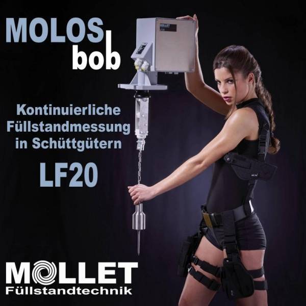 MOLOSbob level measurement devices from MOLLET Füllstandtech Reliable level measurement in bulk solids with measuring devices of the MOLOSbob series
