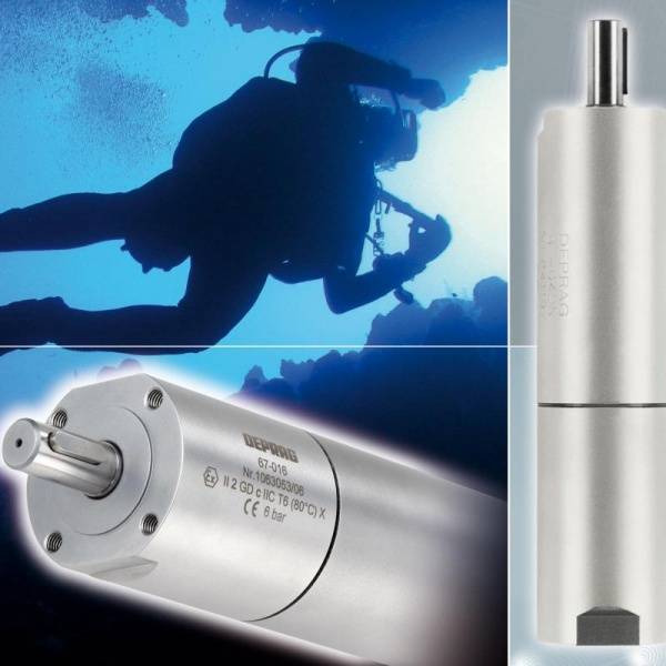Dive in with the DEPRAG air motor! Stirring and mixing underwater