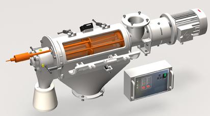 AZO cyclone screening with ultrasonic assistance 