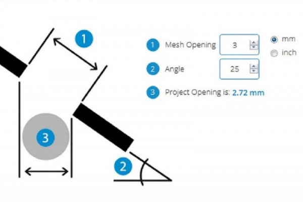 RHEWUM MeshConverter Practical assistant for calculating mesh sizes and screen cuts