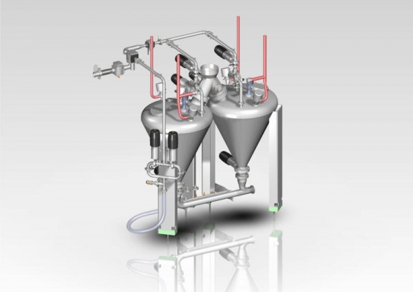 CIP pressure vessel conveying 