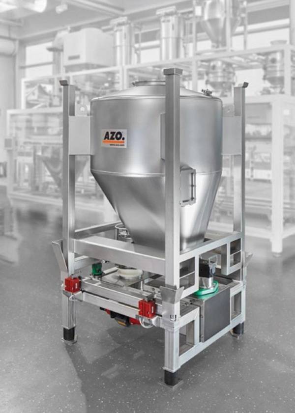 AZO DOSITAINER® and discharge  base for ignition sensitive dusts