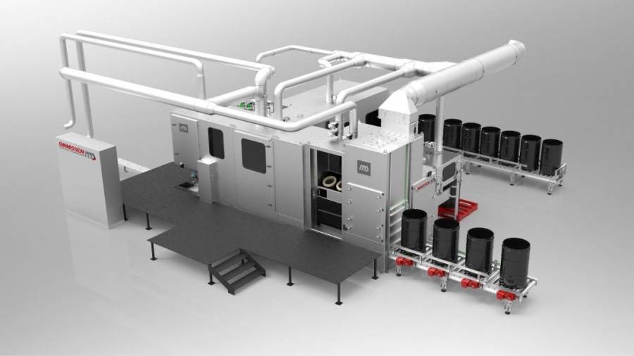 Dinnissen introduces a worldwide first: unique automatic drum-emptier for  toxic/explosive powdery products