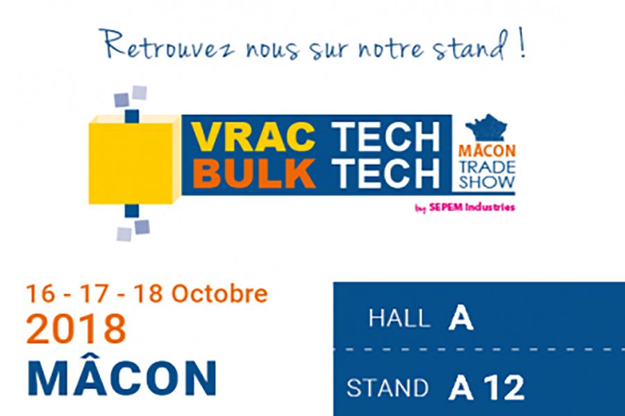 VRAC TECH 2018 - RHEWUM at the French bulk material fair From 16th – 18th October 2018 SEPEM Industries organizes also this years VRAC TECH