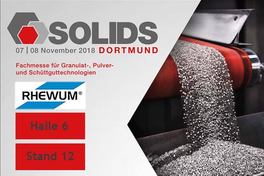SOLIDS Dortmund 2018  On the 07th and 08th November 2018 the trade fair SOLIDS also took place in Dortmund