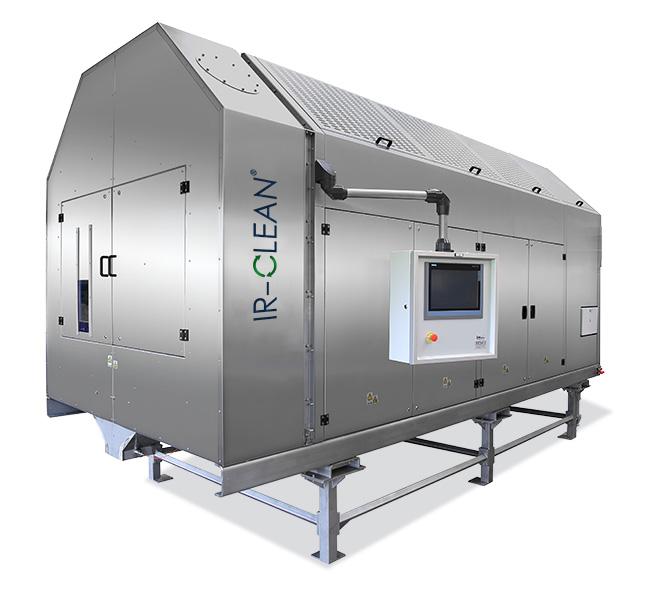 Economical and Gentle PET Decontamination with the IR-CLEAN® Infrared-Rotary Drum for various applications in plastics processing and recycling