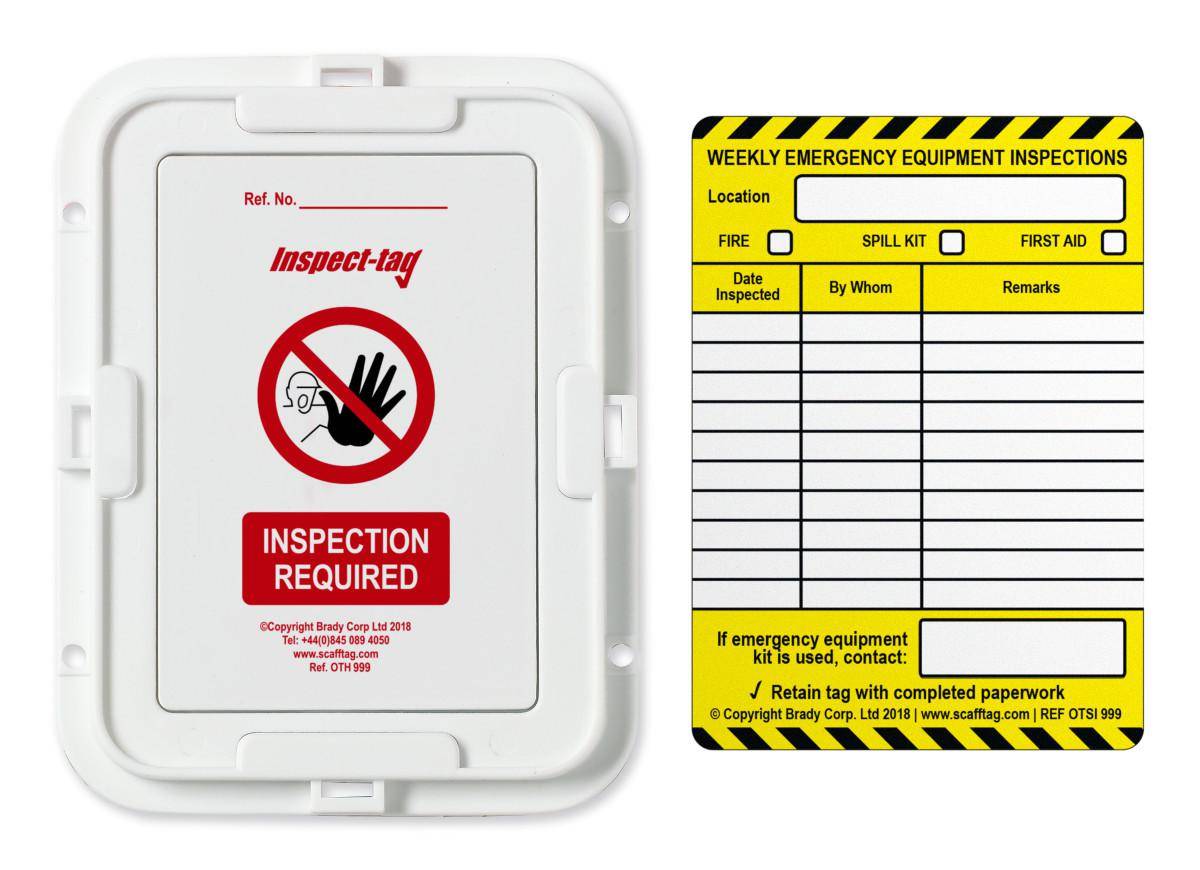 Increase emergency equipment inspection efficiency The new Emergency Equipment Tag from Brady