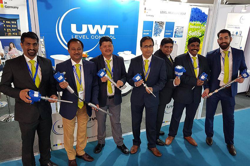 Automation expo in Mumbai, India The team of UWT India presents level sensors for liquids and solids