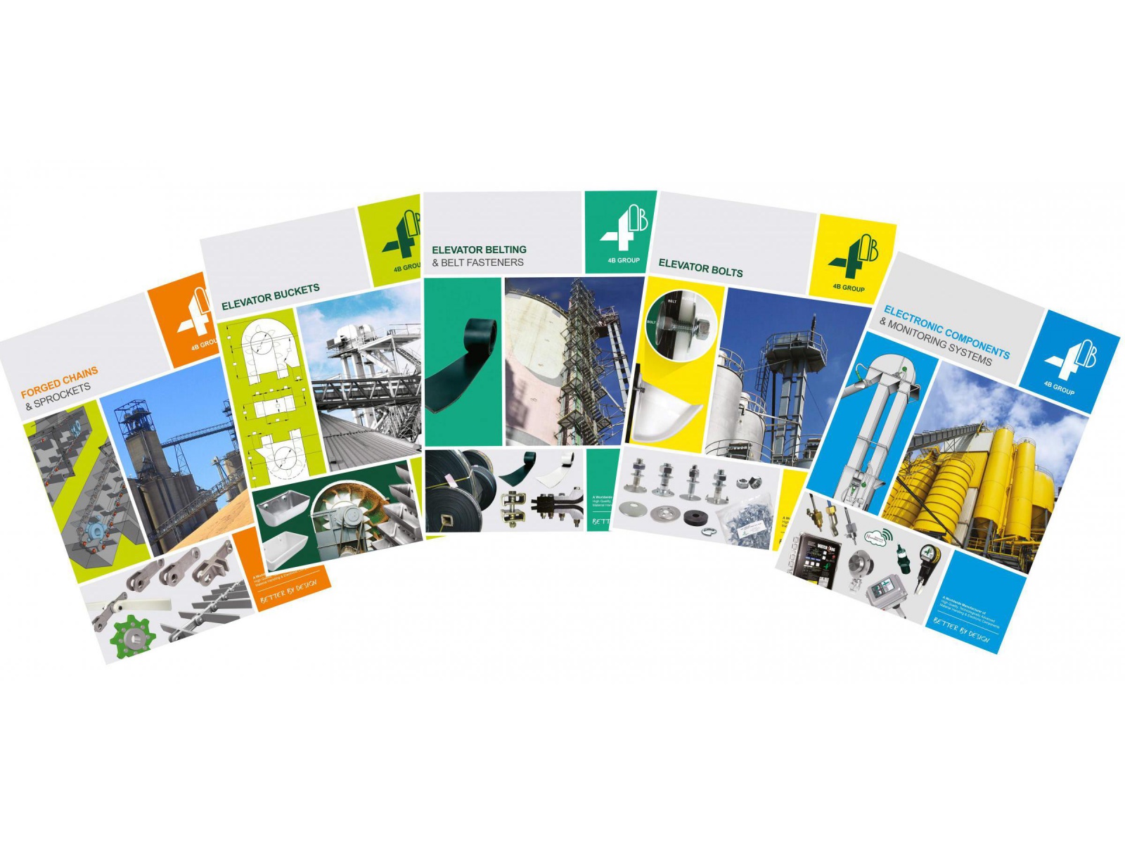 New 4B Catalogues - Elevator & Conveyor Components 4B's new catalogues now available - conveying and monitoring components
