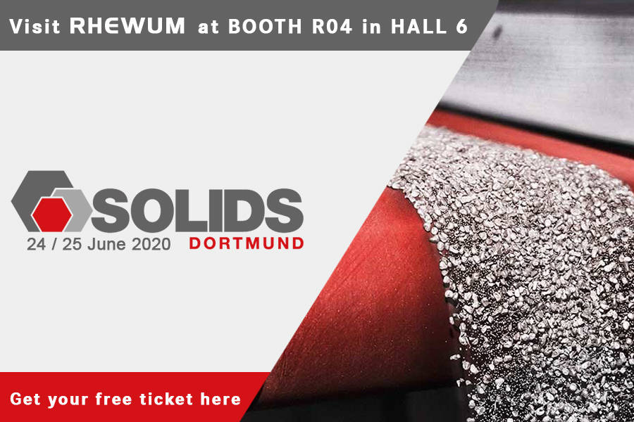 Visit RHEWUM at the SOLIDS in Dortmund, Germany 
