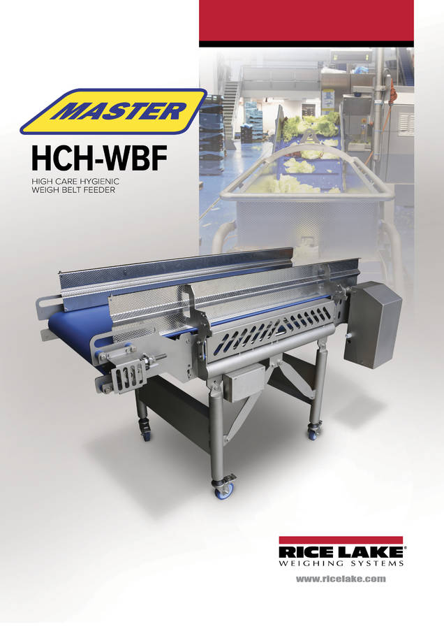 Brochure Master hygienic weigh belt Model HCH WBF