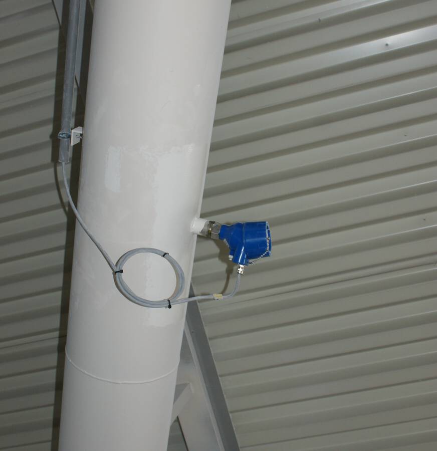 Continuous dust measurement with ProSens Dust concentration dryer exhaust air