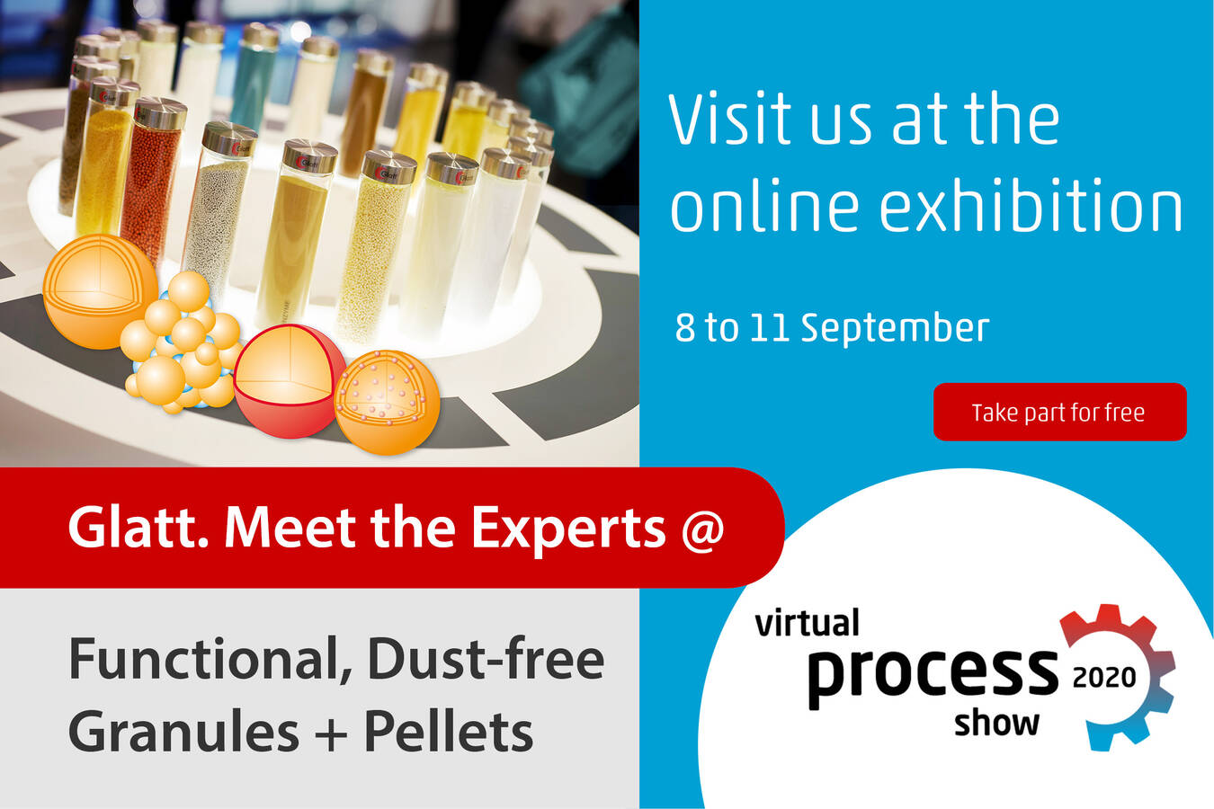 Drying and granulation of liquids in one process step Glatt Fluidized Bed and Spouted Bed Processes @ Virtual Process Show 8-11- September 2020