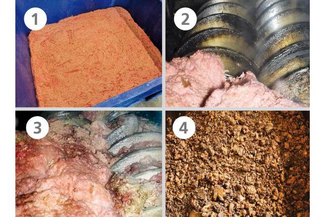 Food processor - cooking and roasting with screw heat exchanger 