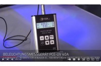 presentation of the UVA measuring device PCE-UV 40A