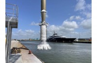 Reduction of dust emissions during ship loading