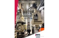 Z-Conveyor ideal for conveying freshly pressed pellets